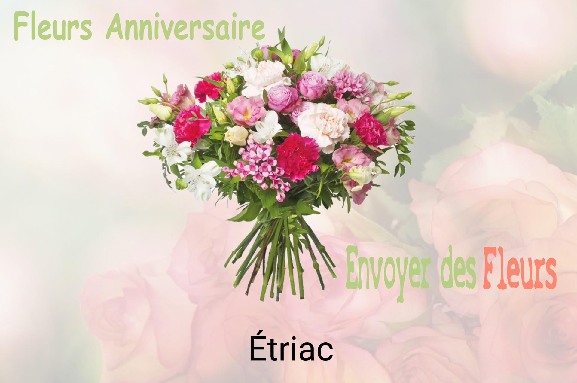 Bouquet de fleurs d’anniversaire livré à Étriac